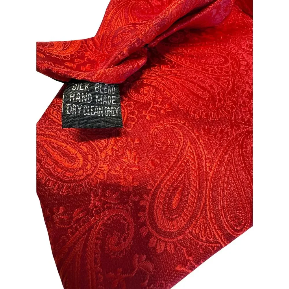 Men's Paisley Silk Blend Tie - Classic Elegant Design